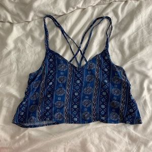 Hollister flowy cami crop top